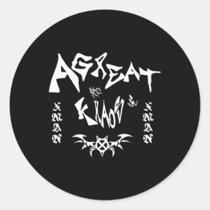 Sticker Rond Ken Carson Merch Design Agc