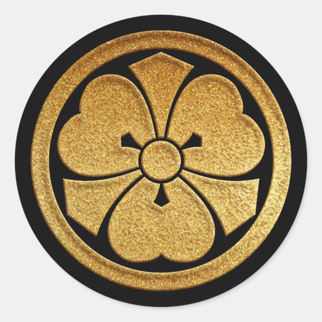 Sticker Rond Kenkatabami Kamon en or (Devant)