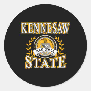 Sticker Rond Kennesaw State Owls Laurels