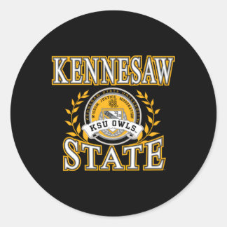 Sticker Rond Kennesaw State Owls Laurels