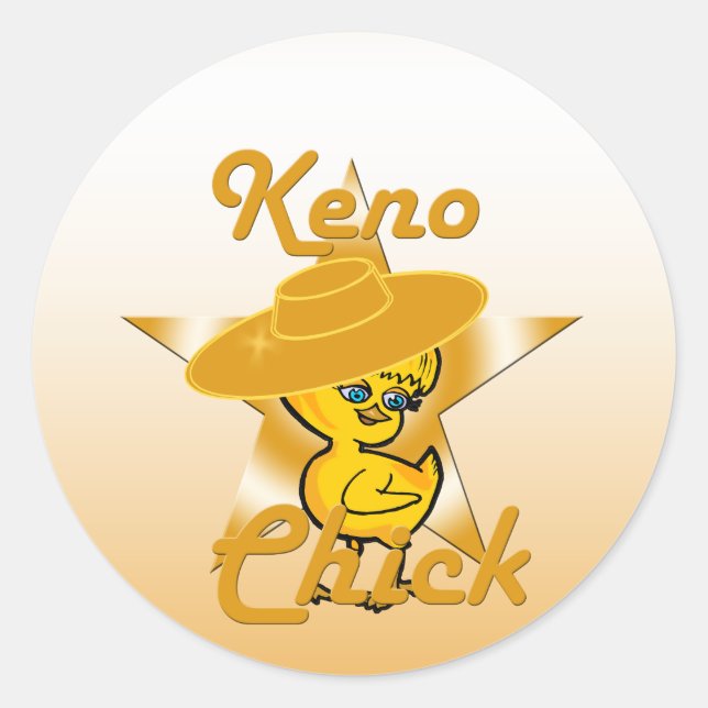 Sticker Rond Keno Chick #10 (Devant)