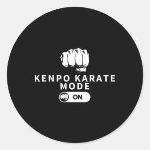 Sticker Rond Kenpo Karate Mode Sur Funny American Kenpo