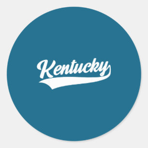 Sticker Rond Kentucky - conception Rétro - Classique