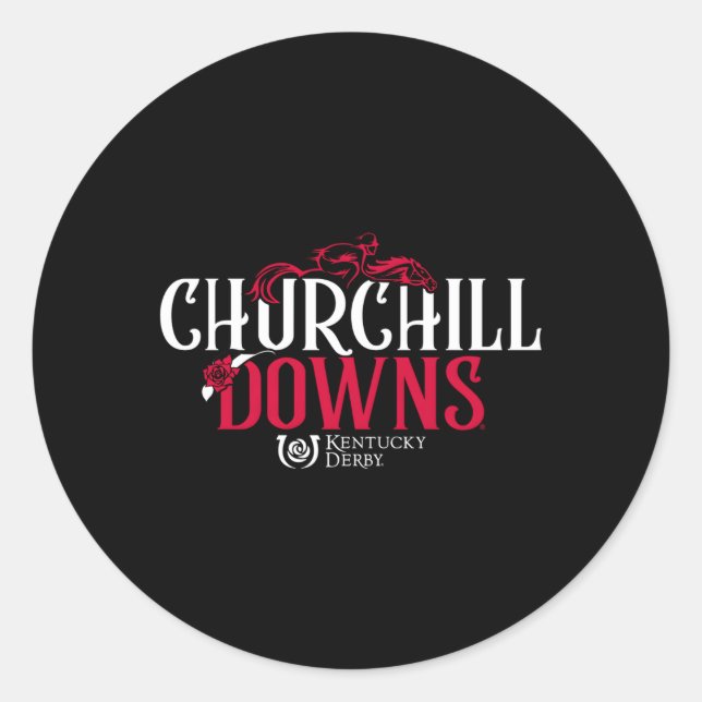 Sticker Rond Kentucky Derby Churchill Downs (Devant)