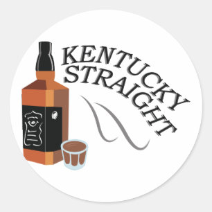 Sticker Rond Kentucky droit