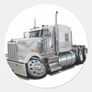 Sticker Rond Kenworth w900 Camion blanc