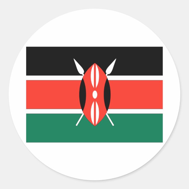 Sticker Rond Kenya (Devant)