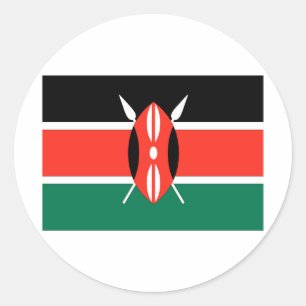 Sticker Rond Kenya