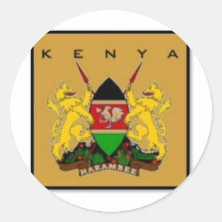 STICKER ROND KENYA
