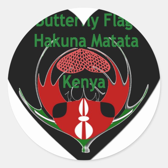 Sticker Rond Kenya (Devant)