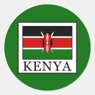 Sticker Rond Kenya