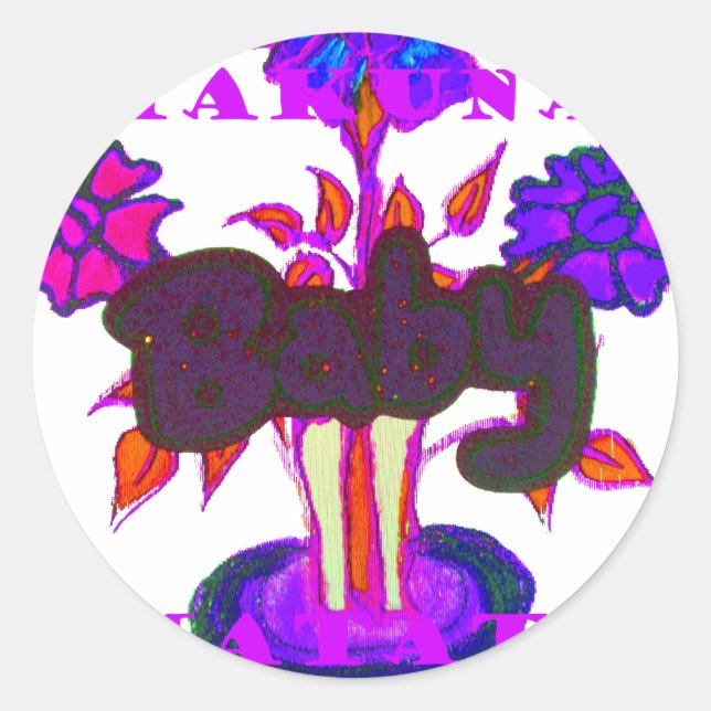 Sticker Rond Kenya Heart Art : I Love Kenya (Devant)