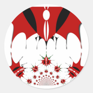 Sticker Rond Kenya Magique : Symétrie de l'Héritage Modernité �