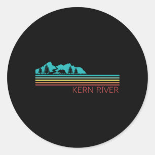 Sticker Rond Kern River California Sequoia Forest Kernville Cam