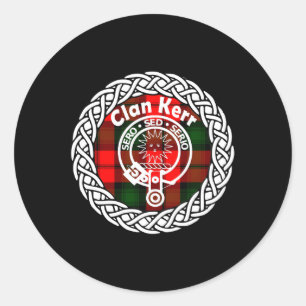 Sticker Rond Kerr Nom Nom Nom Scottish Clan Tan Badge Cre