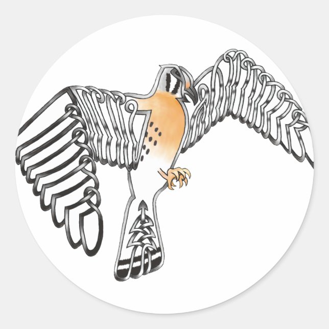 Sticker Rond Kestrel (Devant)