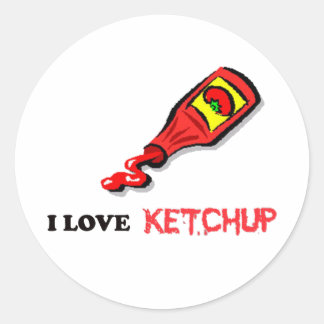 Sticker Rond ketchup