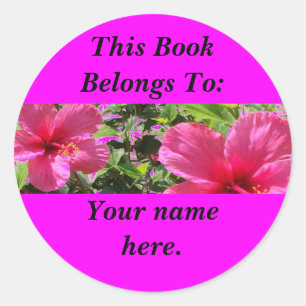 Sticker Rond Ketmie, plats de livre