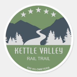Sticker Rond Kettle Valley Rail Trail Colombie-Britannique