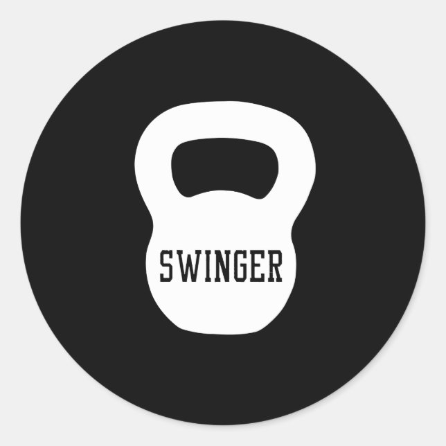 Sticker Rond Kettlebell Swinger (Devant)