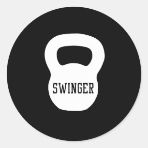 Sticker Rond Kettlebell Swinger