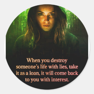 Sticker Rond key tag