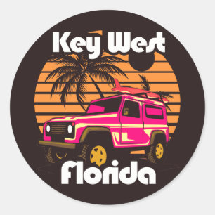 Sticker Rond Key West Florida