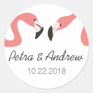 Sticker Rond Key West Moderne Mariage Whimsy