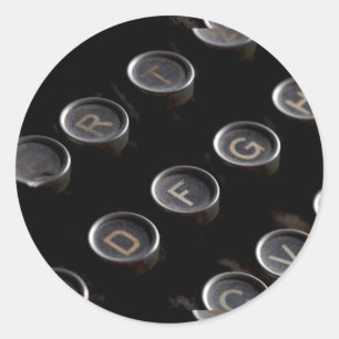 Sticker Rond Keys Antique