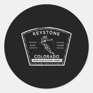 Sticker Rond Keystone Colorado