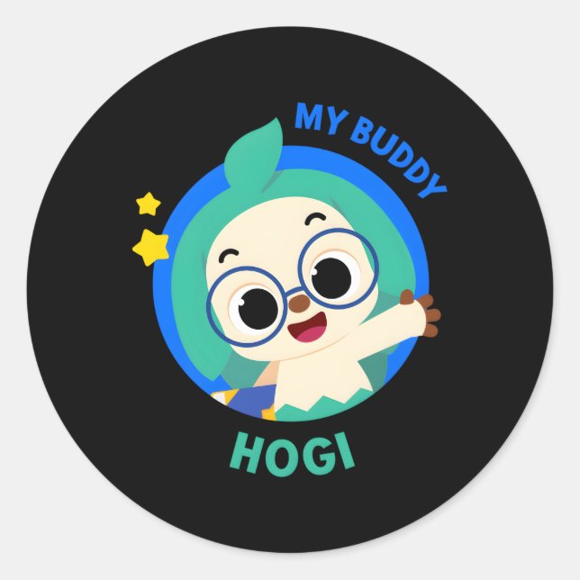 Sticker Rond Kfong Wonderstar My Buddy Hogi Original (Devant)