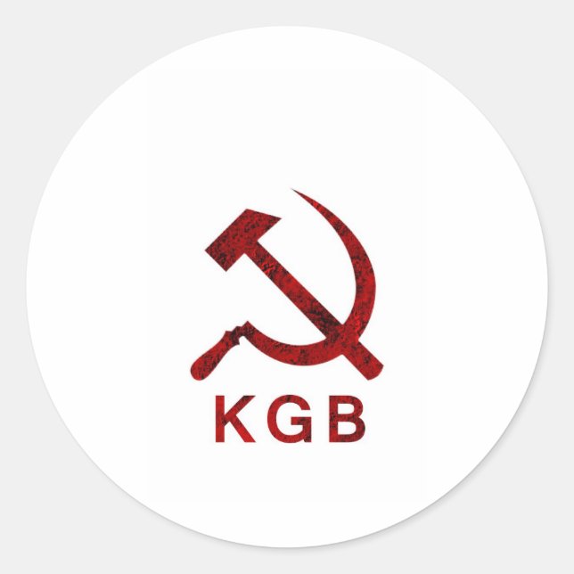 STICKER ROND KGB (Devant)