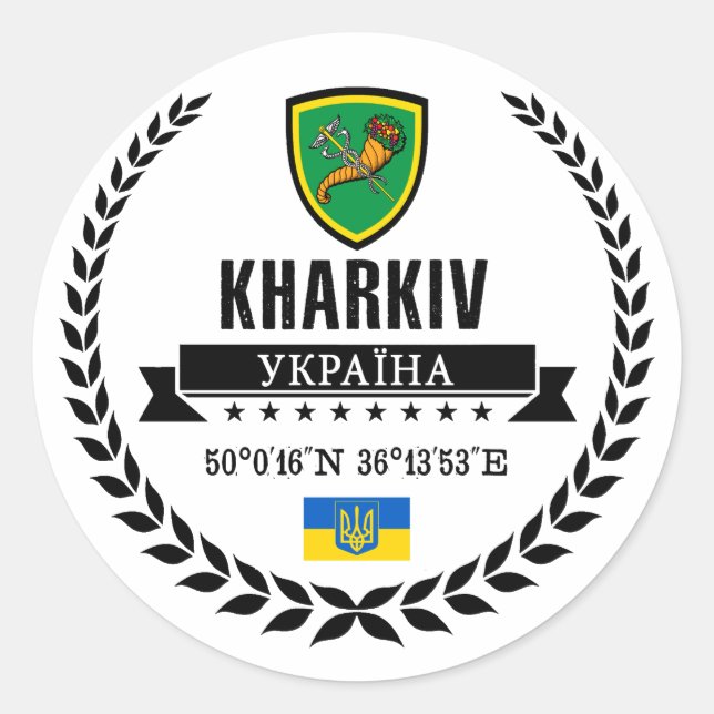 Sticker Rond Kharkiv (Devant)