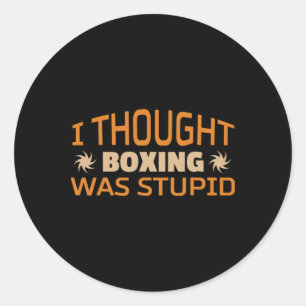 Sticker Rond Kickboxing Muay Thai Boxe _1 