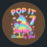 Sticker Rond Kid Pop It 7th Birthday Girl 7 année anniversaire<br><div class="desc">Enfant Pop It 7th Birthday Girl 7 année anniversaire fille cadeau d'anniversaire. Un cadeau parfait pour votre père, maman, papa, hommes, femmes, amis et membres de la famille le jour de Thanksgiving, Noël, Fête des mères, Fête des pères, 4 juillet, 1776 Jour indépendant, Fête des anciens combattants, Fête de l'Halloween,...</div>