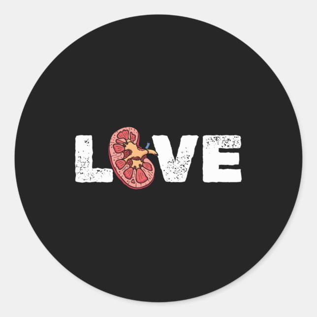 Sticker Rond Kidney Organ (Devant)