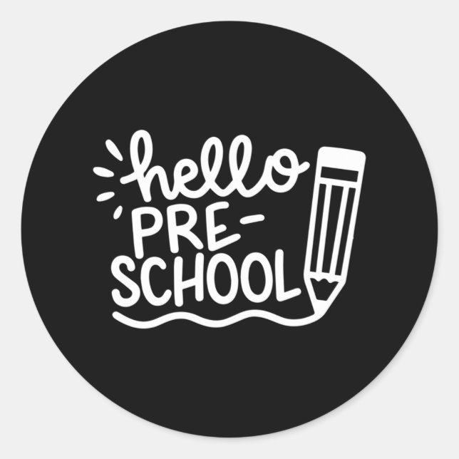 Sticker Rond Kids Back to School Outfits for Gi (Devant)