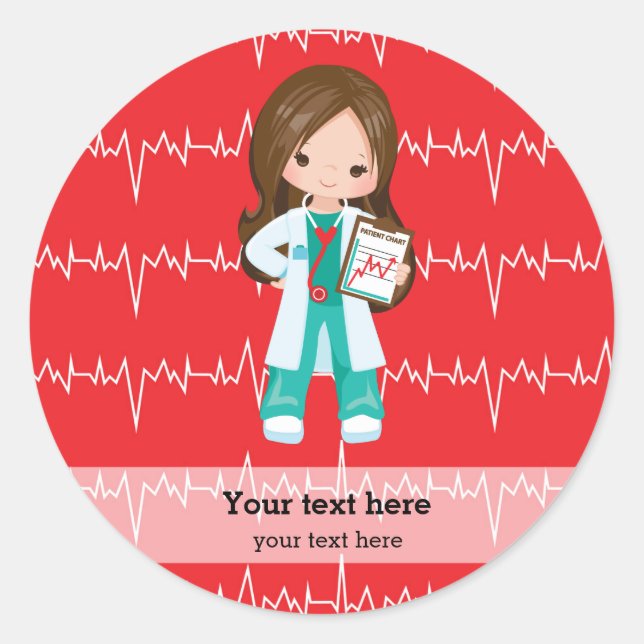 Sticker Rond Kids Doctor (Devant)