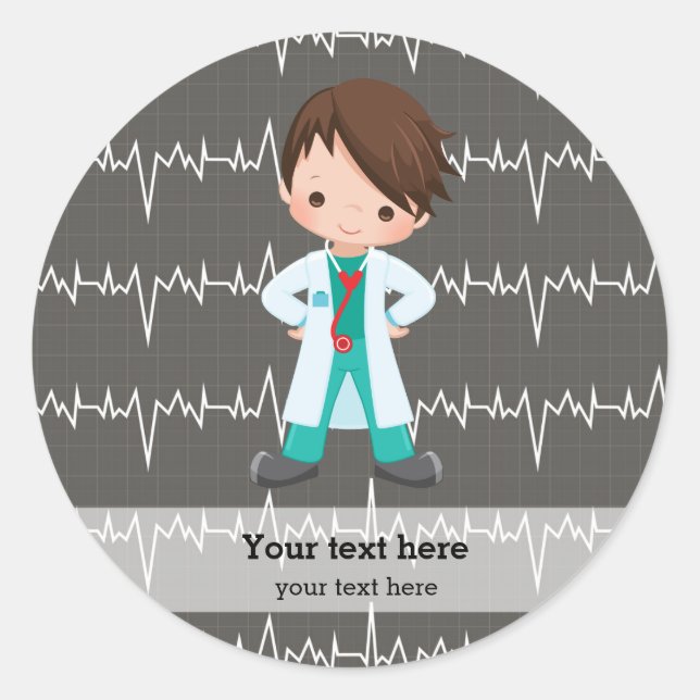 Sticker Rond Kids Doctor (Devant)