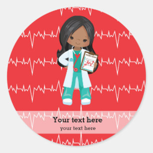 Sticker Rond Kids Doctor