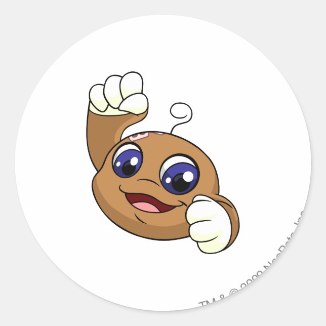 Sticker Rond Kiko Brown (Devant)