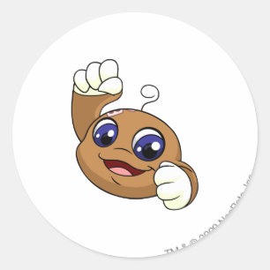 Sticker Rond Kiko Brown