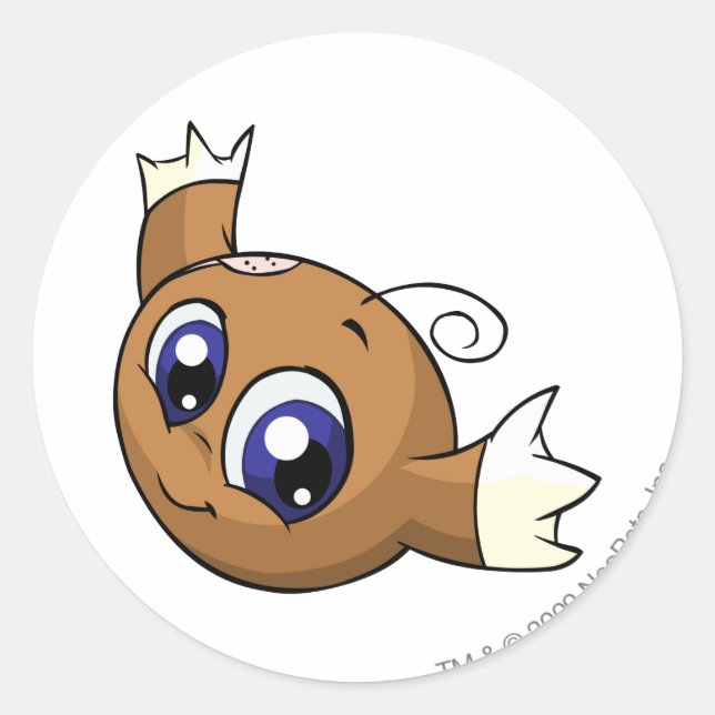 Sticker Rond Kiko Brown (Devant)