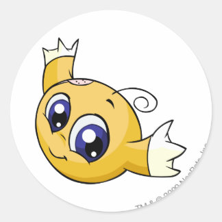 Sticker Rond Kiko Jaune