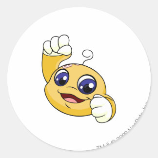 Sticker Rond Kiko Jaune
