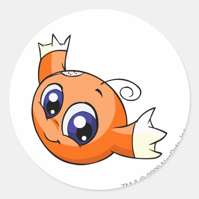 Sticker Rond Kiko Orange (Devant)