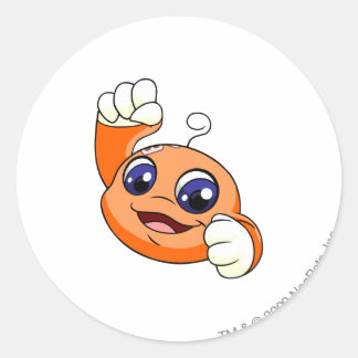 Sticker Rond Kiko Orange