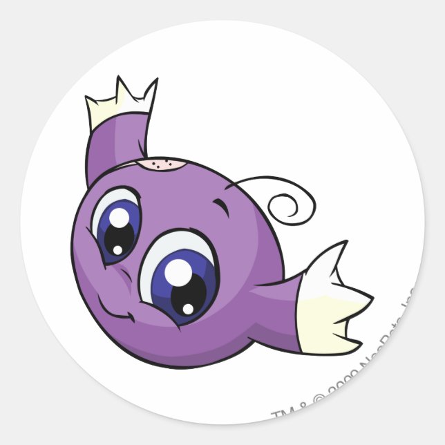 Sticker Rond Kiko Purple (Devant)