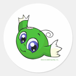 Sticker Rond Kiko vert de tourbillonnement