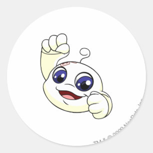 Sticker Rond Kiko White